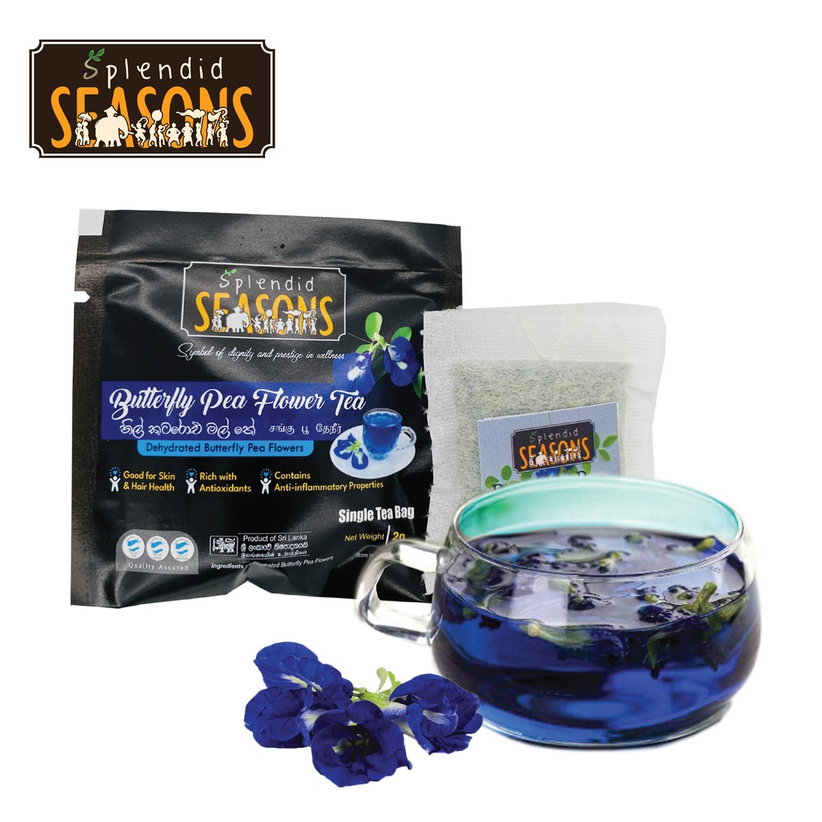 Butterfly Pea Flower Tea Bags