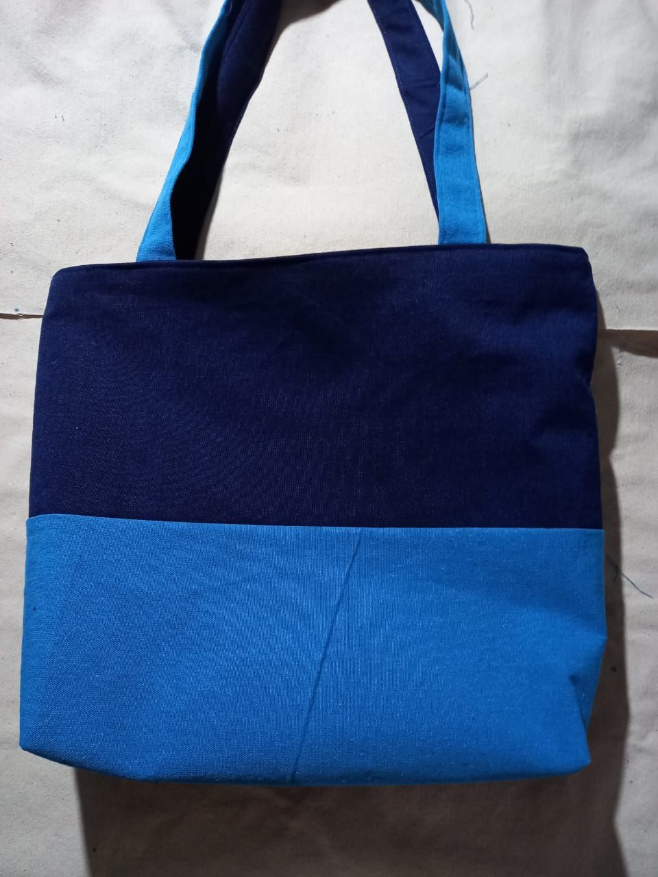 gray cloth bag