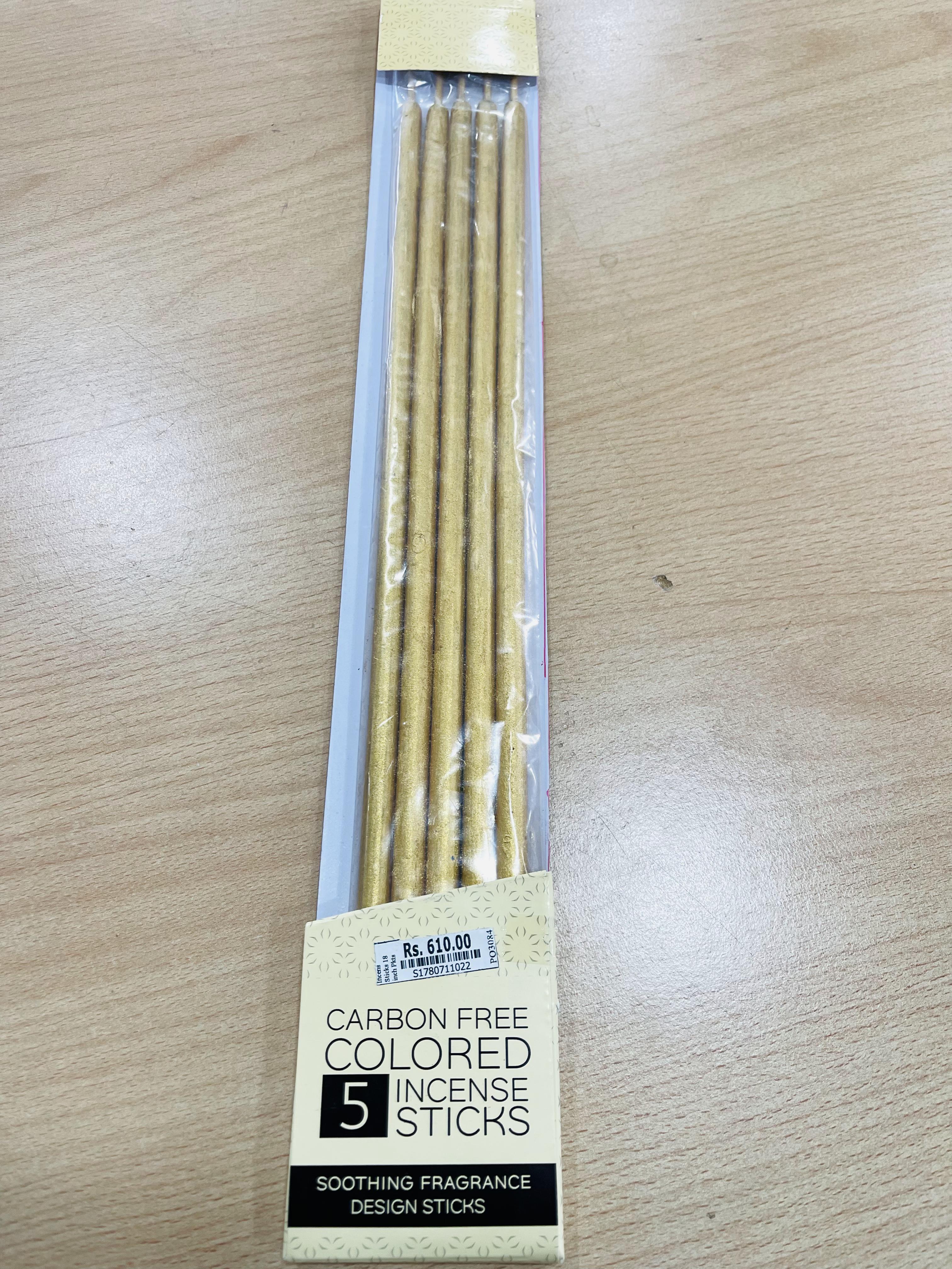 Carbon Free Coloured Incense Sticks 5 sticks